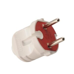 Вилка Accessories 1ф 6А без заземл. бел. LEZARD 715-0101-601 оптом купить цена