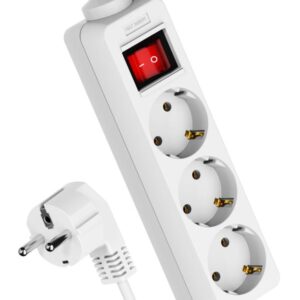 Удлинитель 3х5м с заземл. 16А IP20 ПВС 3х1 с выкл. КОСМОС YKsm5m-3g-Z-V(K) оптом купить цена