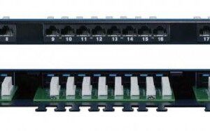 Патч-панель 19дюйм 0.5U кат.5E 24 порта RJ45 Dual IDC PPHD-19-24-8P8C-C5E-110D высок. плотности Hyperline 244076 оптом купить цена
