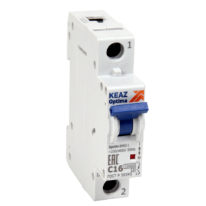 Выключатель автоматический модульный 1п C 25А 10кА OptiDin BM63-1C25-10-УХЛ3 КЭАЗ 249258 оптом купить цена