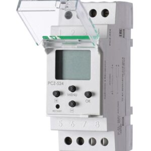 Реле времени астрономическое PCZ-524 24-264В AC/DC 16А 1 переключ. контакт IP20 1 канал F&F EA02.002.004 оптом купить цена