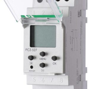 Реле времени астрономическое PCZ-527 2х16А 24-264В AC/DC 2 переключ. контакта IP20 2 канала монтаж на DIN-рейке F&F EA02.002.006 оптом купить цена