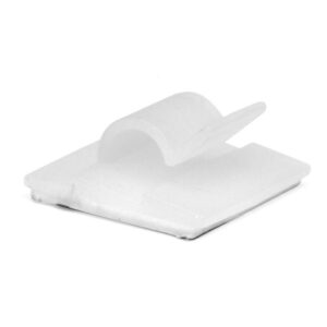 Клипса самоклеящаяся 18.5х18.5 для круглого кабеля бел. (уп.100шт) DKC 25430SR оптом купить цена