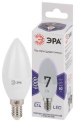 Лампочка светодиодная ЭРА STD LED B35-7W-860-E14 E14 / Е14 7Вт свеча холодный дневной свет купить оптом недорого
