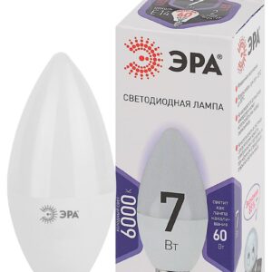 Лампочка светодиодная ЭРА STD LED B35-7W-860-E14 E14 / Е14 7Вт свеча холодный дневной свет купить оптом недорого