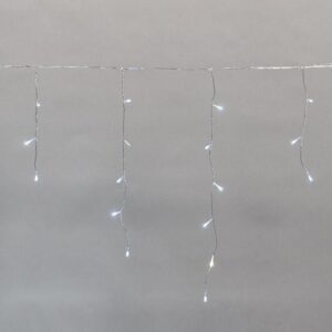 Гирлянда светодиодная "Айсикл" (бахрома) 5х0.6м 112LED бел. 3.4Вт 230В IP44 эффект мерцания провод прозр. Neon-Night 255-525 оптом купить цена