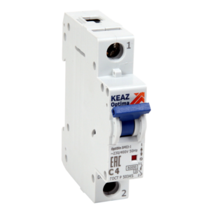 Выключатель автоматический модульный 1п C 32А 6кА OptiDin BM63-1C32-УХЛ3 КЭАЗ 260508 оптом купить цена
