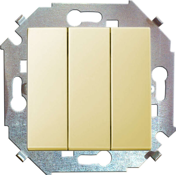 Выключатель 3-кл. СП Simon 15 16А IP20 винтов. зажим механизм сл. кость Simon 1591391-031 оптом купить цена