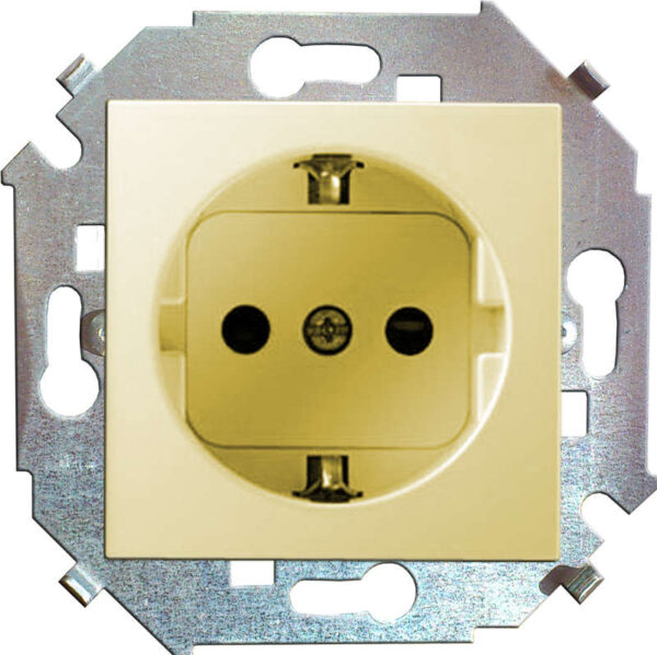 Розетка 1-м СП Simon 15 16А IP20 250В с заземл. Schuko защ. шторки винтов. клеммы механизм сл. кость Simon 1591443-031 оптом купить цена