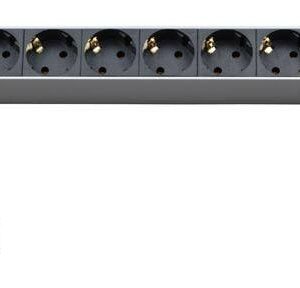 Блок розеток SHT19-9SH-2.5EU для шкафов 19дюйм горизонт. 9 универс. розеток 16А шнур 2.5м Hyperline 26449 оптом купить цена