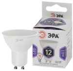 Лампочка светодиодная ЭРА STD LED MR16-12W-860-GU10 GU10 12Вт софит холодный дневной свет купить оптом недорого