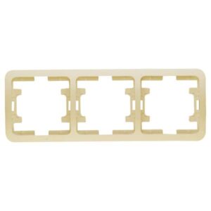 Рамка 3-м Mimoza горизонт. крем Makel 32013 оптом купить цена