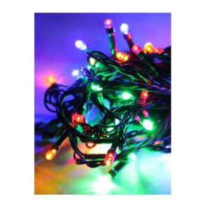 Гирлянда светодиодная 80LED зел. провод 8.8м (7.3+1.5) расстояние между лампами 10см 8 режимов мигания IP20 мультиколор Космос KOC_GIR80LED_RGB оптом купить цена