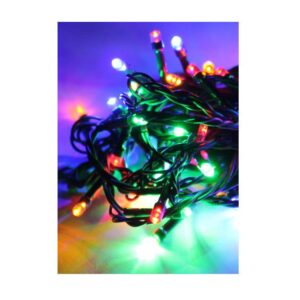 Гирлянда светодиодная 100LED зел. провод 10.8м 8 режимов мигания IP20 мультиколор Космос KOC_GIR100LED_RGB оптом купить цена