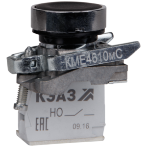 Кнопка КМЕ4501мС-черный-0но+1нз-цилиндр-IP54 КЭАЗ 275181 оптом купить цена