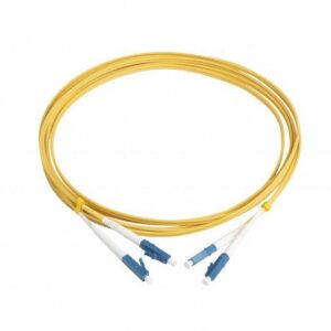 Патч-корд FC-D2-9-LC/UR-LC/UR-H-3M-LSZH-YL волоконно-оптический (шнур) SM 9/125 (OS2) LC/UPC-LC/UPC duplex LSZH 3м Hyperline 28076 оптом купить цена