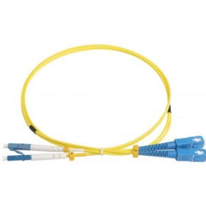 Патч-корд FC-D2-9-LC/UR-SC/UR-H-1M-LSZH-YL волоконно-оптический (шнур) SM 9/125 (OS2) LC/UPC-SC/UPC duplex LSZH 1м Hyperline 28387 оптом купить цена