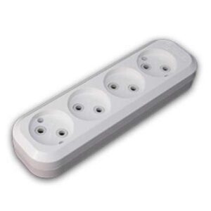 Колодка удлинителя 4-м без заземл. Makel MGP141 оптом купить цена