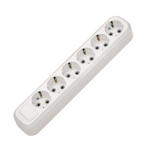 Колодка удлинителя 6-м с заземл. Makel MGP181 оптом купить цена