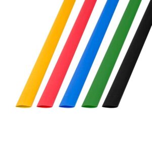 Набор трубок термоусадочных ТУТ 8.0/4.0мм 1м (уп.50шт) 5 цветов Rexant 29-0158 оптом купить цена