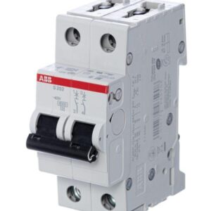 Выключатель автоматический модульный 2п C 10А 6кА S202 C10 ABB 2CDS252001R0104 оптом купить цена