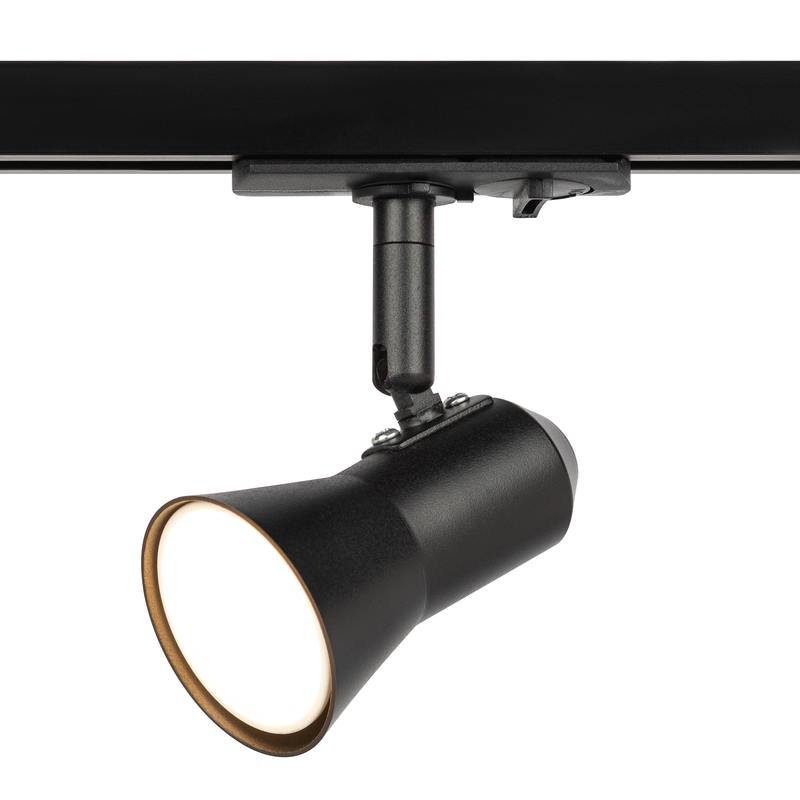 Трековый светильник однофазный ЭРА TR37-GU10 BK под лампу MR16 черный оптом купить хорошая цена Трековый светильник однофазный ЭРА TR37-GU10 BK под лампу MR16 черный купить оптом недорого