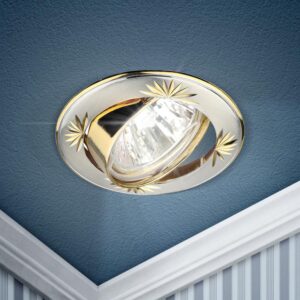 KL3A SS/G Светильник ЭРА литой круг. пов. с гравировкой MR16