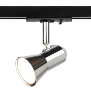 Трековый светильник однофазный ЭРА TR37-GU10 CH под лампу MR16 хром купить оптом недорого