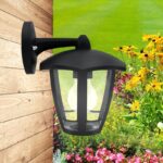 Садово-парковый светильник ЭРА НБУ 07-40-004 Дели 3 черный 6 гранный настенный IP44 Е27 max40Вт купить оптом недорого