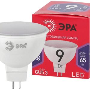 Лампочка светодиодная ЭРА RED LINE LED MR16-9W-865-GU5.3 R GU5.3 9 Вт софит холодный дневной свет купить оптом недорого