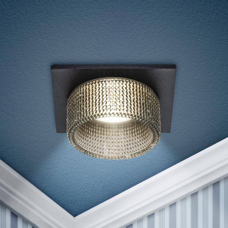 Встраиваемый светильник декоративный ЭРА DK110 BK/GR MR16 GU5.3 черный серый оптом купить хорошая цена Встраиваемый светильник декоративный ЭРА DK110 BK/GR MR16 GU5.3 черный серый купить оптом недорого