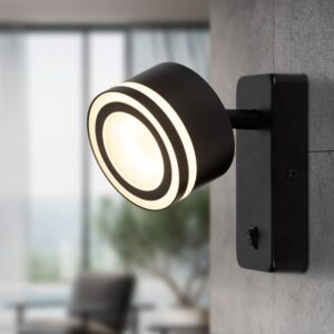 Светильник настенный ЭРА WL49 BK GX53 IP20 черный купить оптом недорого