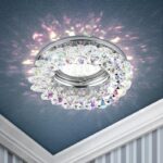 DK16 CH/PR Светильник ЭРА декор круглый с мелкими хрусталиками хром/перламутровый купить оптом недорого