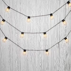 Гирлянда светодиодная "Лофт" 5м 20LED тепл. бел. 1.2Вт IP20 провод ПВХ черн. Neon-Night 303-066 оптом купить цена