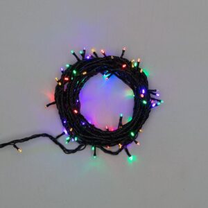 Гирлянда светодиодная "Твинкл Лайт" 10м 100LED мультиколор 10Вт 220-240В IP65 с контроллером 8 режимов провод ПВХ черн. Neon-Night 303-139 оптом купить цена