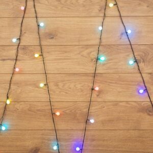 Гирлянда светодиодная "Шарики" 5м d18мм 30LED RGB 3.6Вт 220-240В IP20 провод ПВХ темн. зел. Neon-Night 303-549 оптом купить цена