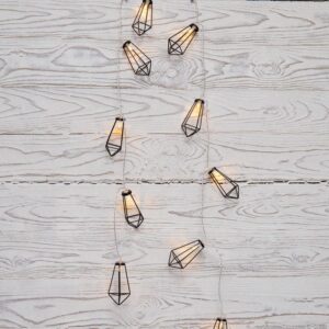 Гирлянда светодиодная "Кристаллы черные" 1.5м 10LED тепл. бел. 0.1Вт IP20 провод ПВХ прозр. элементы питания 2хAA (не в компл.) Neon-Night 304-017 оптом купить цена