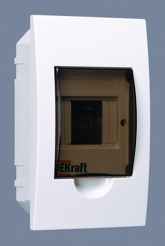 Корпус встраиваемый ЩРВ-П-4 22х13х9 4мод. IP41 пластик. DEKraft 31001DEK купить оптом выгодно Корпус встраиваемый ЩРВ-П-4 22х13х9 4мод. IP41 пластик. DEKraft 31001DEK оптом купить цена