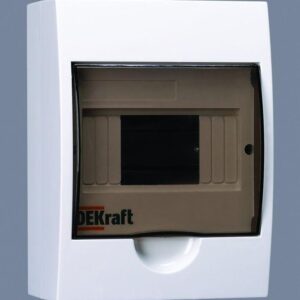 Корпус навесной ЩРН-П-6 20х15х10 6мод. IP41 пластик. DEKraft 31009DEK оптом купить цена