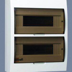 Корпус навесной ЩРН-П-24 24мод. IP41 пластик. DEKraft 31013DEK оптом купить цена