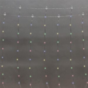 Гирлянда светодиодная "Роса "Светодиодный дождь" 3х2м LED мультиколор 12Вт IP20 USB+пульт управления с крючками для крепления Neon-Night 315-879 оптом купить цена