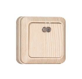 Выключатель 1-кл. ОП Олимп 10А IP20 с подсветкой сосна UNIVersal 5560827 оптом купить цена