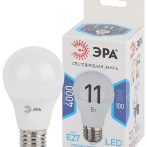 Лампочка светодиодная ЭРА STD LED A60-11W-840-E27 E27 / Е27 11 Вт груша нейтральный белый свет купить оптом недорого