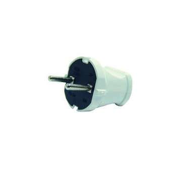 Вилка электрич. без заземл. бел. Makel 10001 купить оптом выгодно Вилка электрич. без заземл. бел. Makel 10001 оптом купить цена