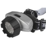 Фонарь налобный светодиодный ЭРА G23 на батарейках яркий 4 режима серебристый с адаптивным углом наклона купить оптом недорого