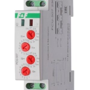 Реле времени PCU-507 2х8А 230В 2п IP20 многофункц. 2 независимых времен. 1 мод. монтаж на DIN-рейке F&F EA02.001.022 оптом купить цена