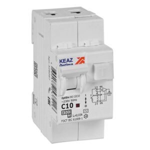 Выключатель автоматический дифференциального тока 2п с защитой от сверхтоков OptiDin D63-22C10-AC-У3 C10 30мА 4.5кА КЭАЗ 328097 оптом купить цена