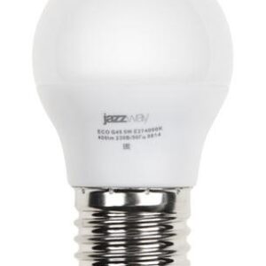 Лампа светодиодная PLED-ECO 5Вт G45 шар 3000К тепл. бел. E27 400лм 220-240В JazzWay 1036957A оптом купить цена