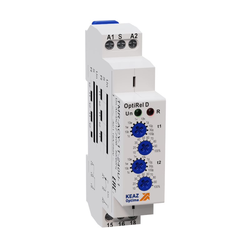 Реле времени OptiRel D TMR-ACY-1T-240U-1 циклическое 16А 1СО 12-230АС/DC КЭАЗ 332030 купить оптом выгодно Реле времени OptiRel D TMR-ACY-1T-240U-1 циклическое 16А 1СО 12-230АС/DC КЭАЗ 332030 оптом купить цена