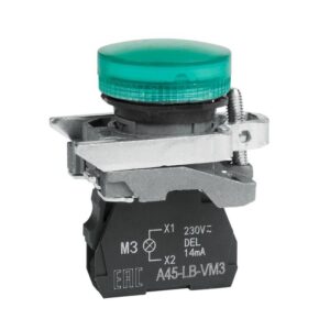 Лампа сигнальная OptiSignal D22 C4-L-M3 зел. металл 230-240VAC XB4BVM3 КЭАЗ 332174 оптом купить цена
